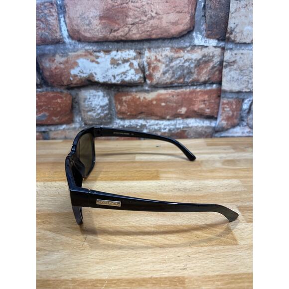 Suncloud Rambler Polarized Sunglasses - Shiny Black Frame Red Mirror Lens - Picture 3 of 5